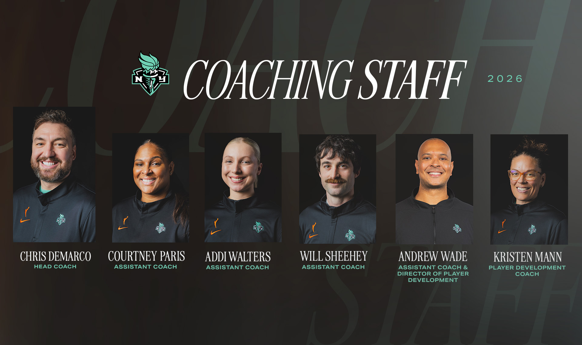 New York Liberty Announce 2026 Coaching Staff Hires